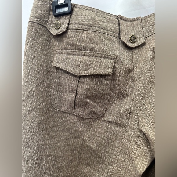 No Boundaries pinstripe brown capris size 9 - Picture 5 of 8